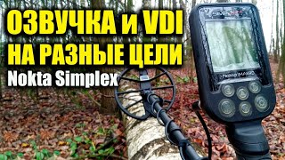 Nokta Simplex ОЗВУЧКА и VDI тест на разные ЦЕЛИ / Монеты, кольца, кресты и тд