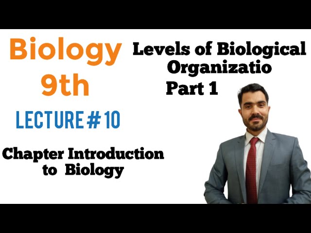 Levels of Biological Organization class  9th lecture 10