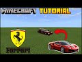 Minecraft Supercar- How To Build A 2019 Ferrari 488 Pista Minecraft Car Tutorial