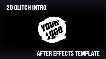 2D Glitch Intro After Effects Template For Hire