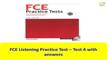 17- FCE Listening Test 4 with answers