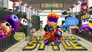 Buster sings 'GANGNAM STYLE' AI COVER Brawl Stars