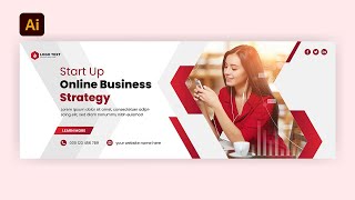 Facebook Cover Photo Design in Adobe Illustrator screenshot 5