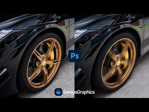 Spin and Path blur effect in Photoshop