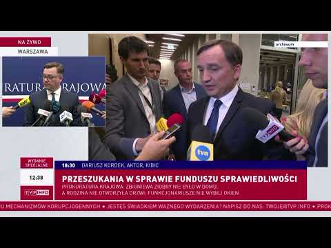 Zatrzymano cztery osoby ws. Funduszu Sprawiedliwości | KONFERENCJA PROKURATURY KRAJOWEJ