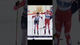 Йоханнес Клебо🇳🇴 и Александр Большунов🇷🇺#ski#shorts#klaebo#большунов#лыжныегонки