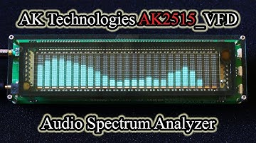 AK Technologies AK2515_VFD Audio Spectrum Analyzer
