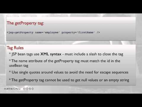 JavaBeans and JSP tags