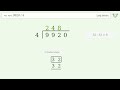 9920/4 Long Division — Step-by-Step | Tiger Algebra Solver