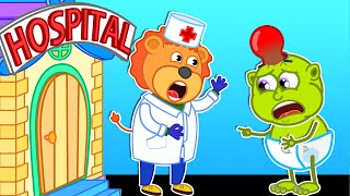 Lion Family | Yes Yes Stay Healthy Sick Song | Cartoon for Kids