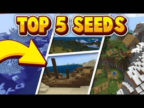 TOP 5 BEST SEEDS for MINECRAFT 1.12! (Pocket Edition, Xbox One, Switch, Ps4, Bedrock Edition)