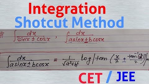 Short cut method ,Integration, 12th maths ,JEE, CET MHT-CET,Shortcut Methods for JEE