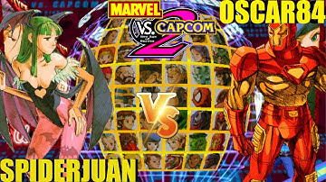 MvC2 Mvci Umvc3 SPIDERJUAN vs OSCAR84 (Fightcade) pt 2