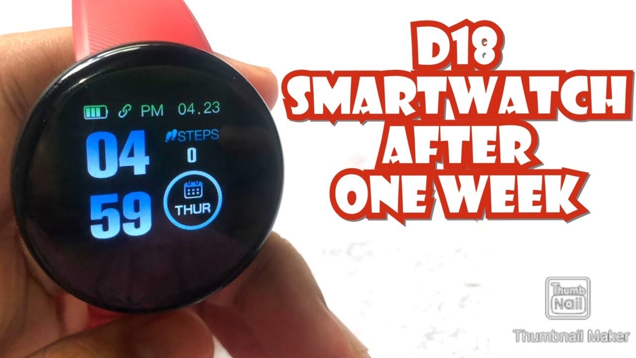 D18 SMARTWATCH | AFTER 1 WEEK | REVIEW - YouTube