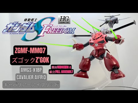 BANDAI HGCE 1/144 ZGMF-MM07 Z'GOK & AMGS-X18P CAVALIER