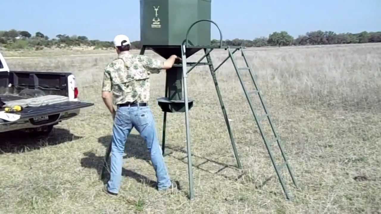 Rhino Hd Feeder Setup 1200 800 And 400 Lb Feeders Youtube