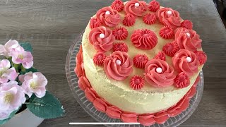Delicious sponge jam cake 