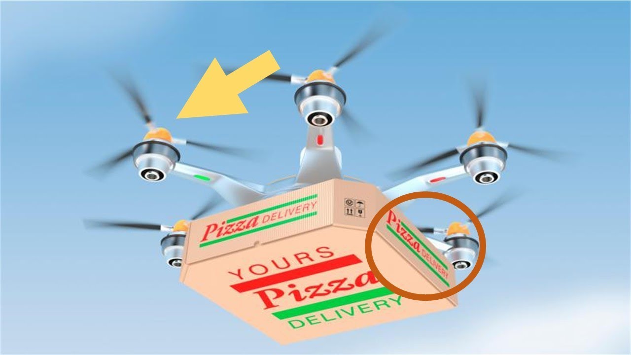drones repartidores de pizza