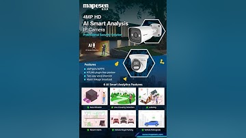MAPESEN Recommended 4MP Smart AI Analysis Network Camera with Six Intelligent Functions