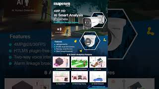 MAPESEN Recommended 4MP Smart AI Analysis Network Camera with Six Intelligent Functions