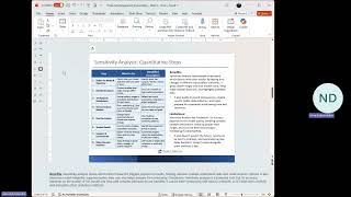 Week 4 – Assignment Sensitivity Analysis DAlessandro Profile