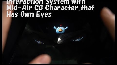 Interaction System with Mid-Air CG Character that Has Own Eyes