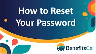 BenefitsCal: How to reset a password