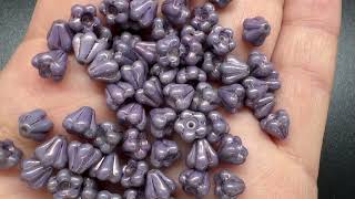 Квіточки 64 Мм Чеські, Золотисто-Фіолетові