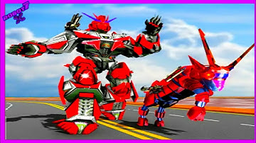 Goat Robot Transformer Car Games: ATV Bike Racing 3D Android gameplay