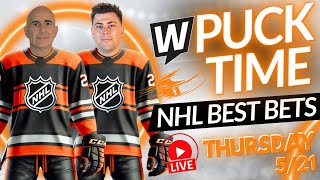 🏒 NHL Playoff Picks Today | Stanley Cup Conference Finals Betting Preview 🔥 PuckTime 5/21