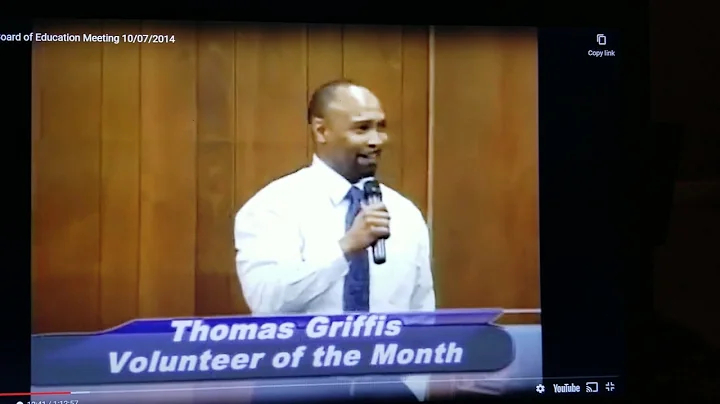 Thomas Griffis, Jr. GCS Volunteer of the Month (Oc...
