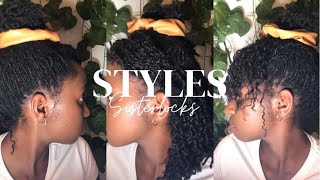 5 EASY SISTERLOCKS HAIRSTYLES. sisterlockstyles sisterlocks sisterlockjourney