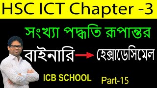 Binary to Hexadecimal in Bangla | Lecture:-15 |  বাইনারি থেকে হেক্সাডেসিমেল | Binary to Hexadecimal