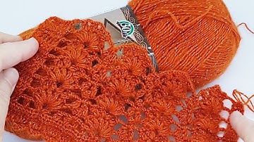 PERFECT💯👌Very Easy Knitting Crochet, Shawl, Runner ,Blouse and Sweater Pattern Tutorial Tığ İşi