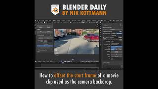 How to offset the start frame of a movie clip used as the camera backdrop in Blender
How to offset the start frame of a movie clip used as the camera backdrop in Blender How to offset the start frame of a movie clip used as the camera backdrop in Blender