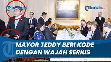 Detik-detik Mayor Teddy Beri Kode & Wajah Serius saat Prabowo akan Makan dengan Wakil PM Inggris