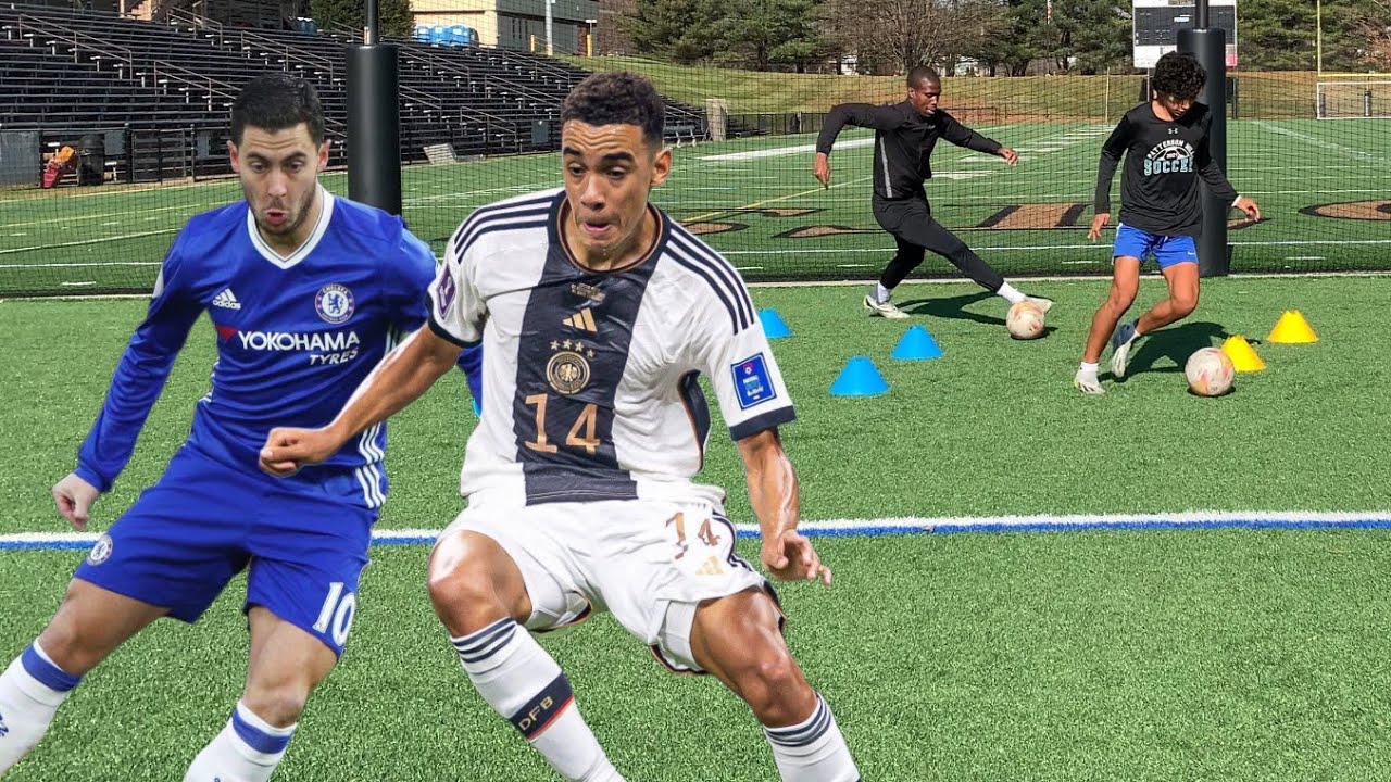 How to Dribble | like Jamal Musiala and Eden Hazard