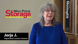 Mini Price Storage Virginia Beach Location Customer Review - Jorja J.