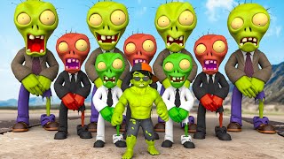 Plants vs Zombies 2 | Team Super-Hero VS Team Bad Guy Zombie & Robot Cat | 2D 3D Animation IRL