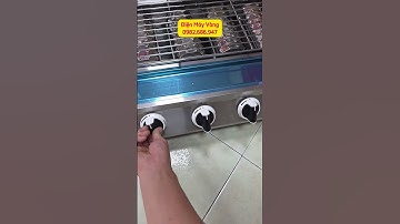 Bếp nướng hồng ngoại đa năng 4 họng đốt ngắn, làm tiệm phù hợp #bepnuong #bepnuongdanang