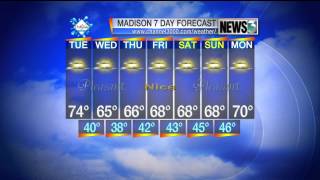 Sunny and mild all week: 9/25 AM weather