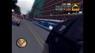 Claude In A Blista Gta3 Drifts, Crashes And Police Chases