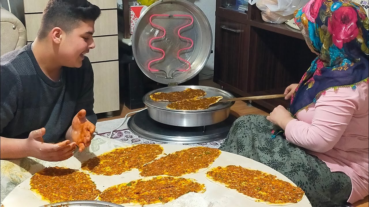 BU OCAĞA BAYİLACAKSİNİZ YENİ OCAGİMDA LAHMACUN YAPTIK PAŞAMLA AKŞAM YEMEĞİ