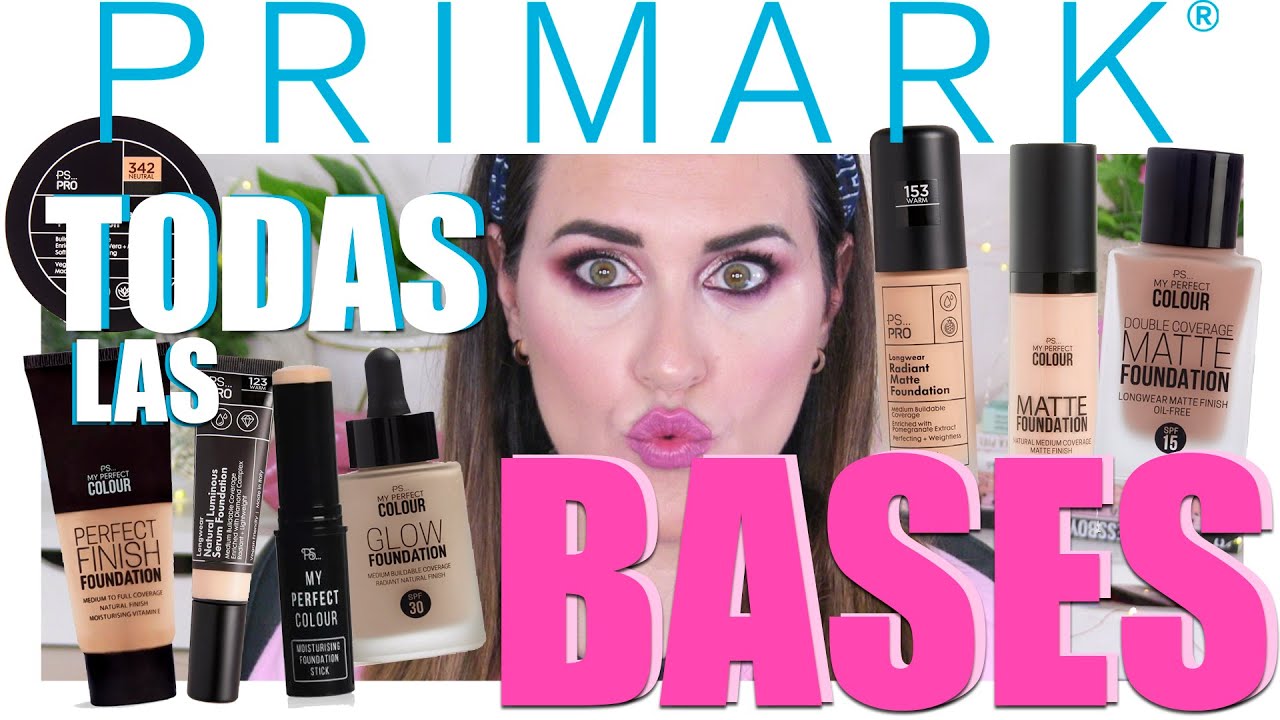 Probamos TODAS las BASES de maquillaje de PRIMARK 💋descubre la MEJOR para TI 🤯