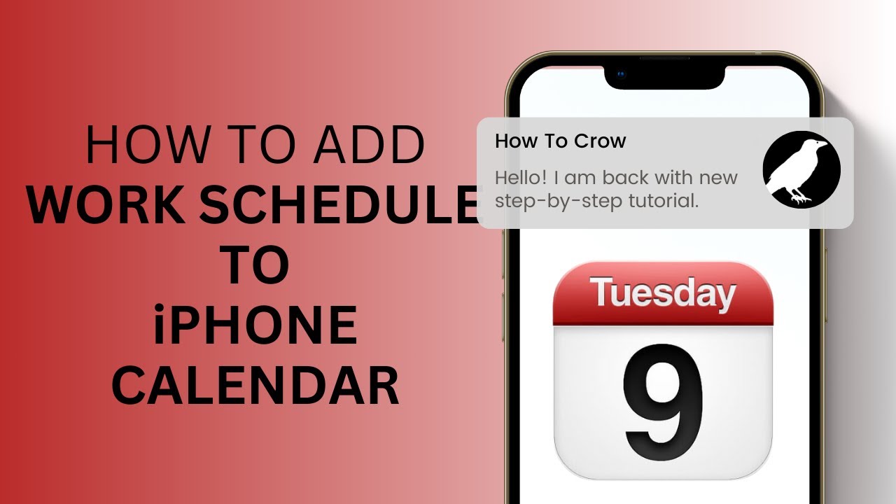 how-to-add-work-schedule-to-iphone-calendar-youtube