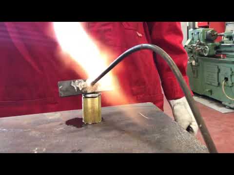 Soldering brass to steel with tin and Castolin Eutectic 157 brazing ...