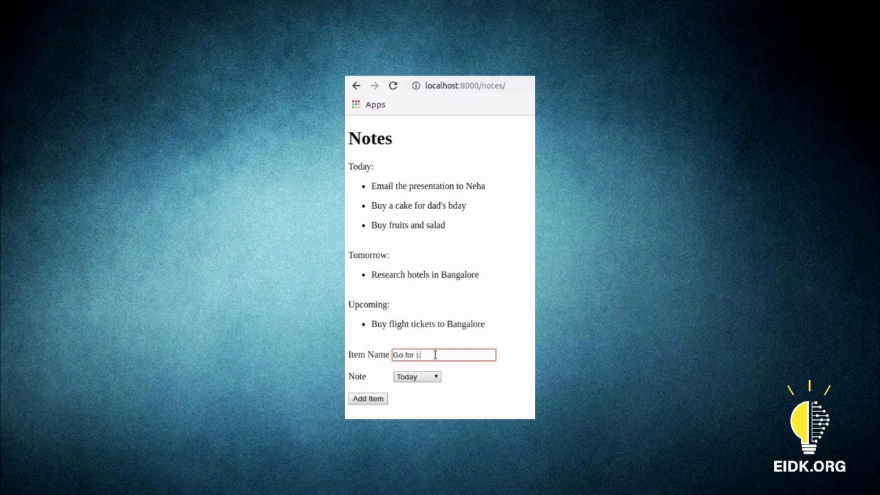 Django Note App