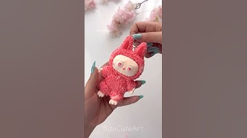 DIY cute Labubu keychain 💕