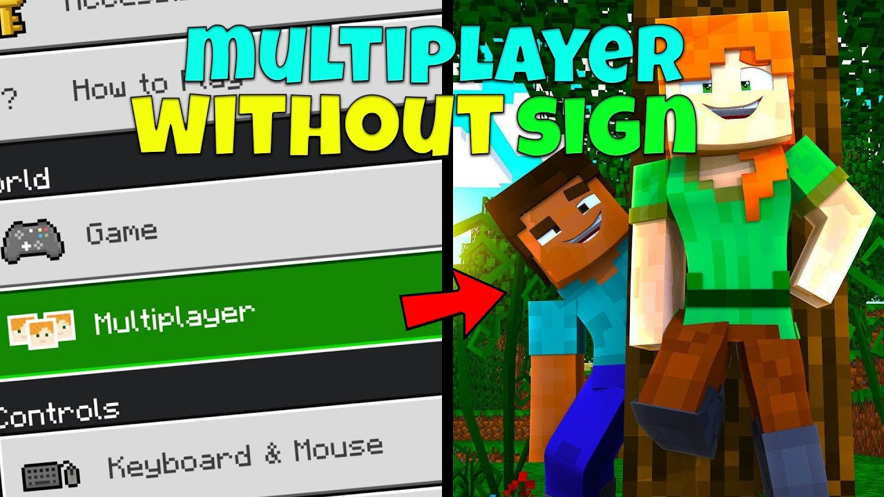 how to play multiplayer in minecraft mobile without sign in || (1.21 ...