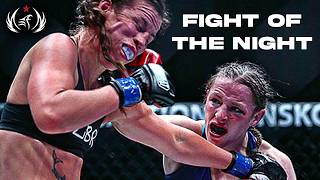 MUST SEE Fight of the Night - Sarah Kaufman vs Leslie Smith